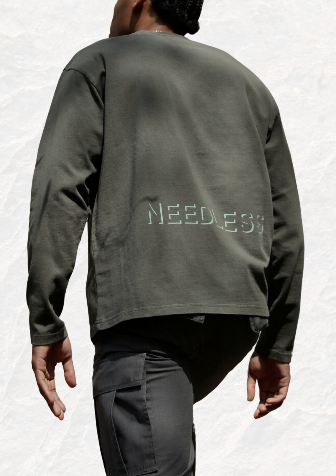 Essential Longsleeve Earthstone Green