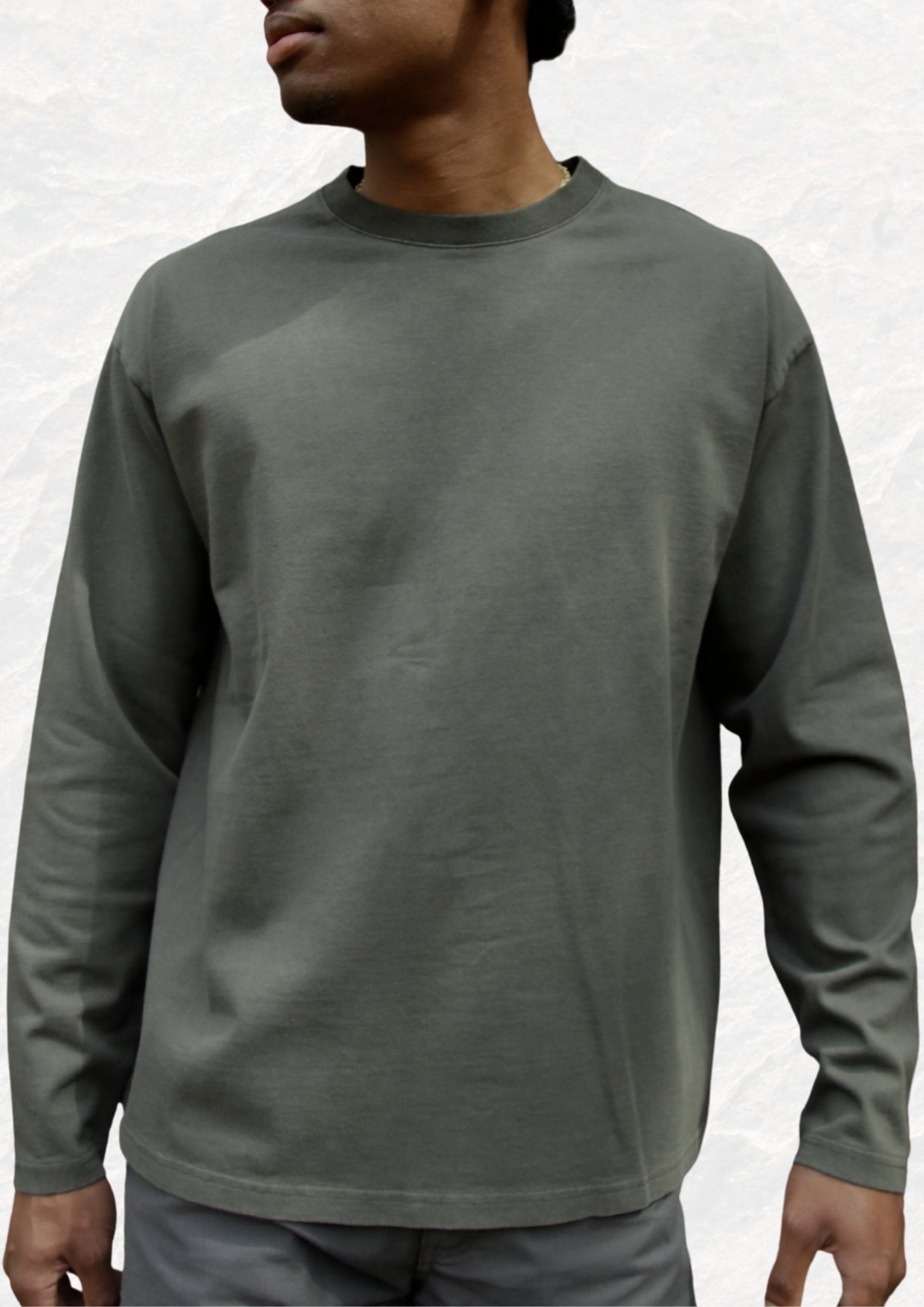 Essential Longsleeve Earthstone Green