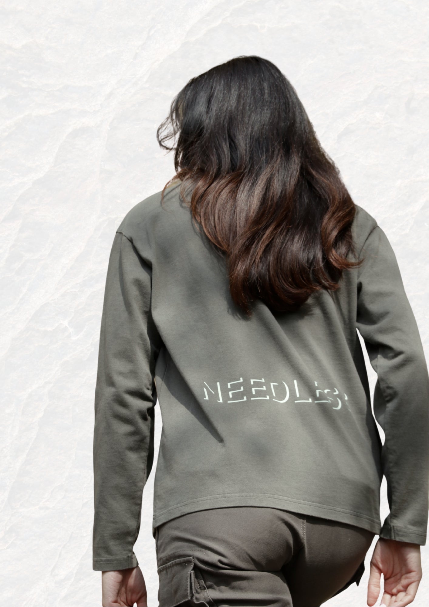 Essential Longsleeve Earthstone Green