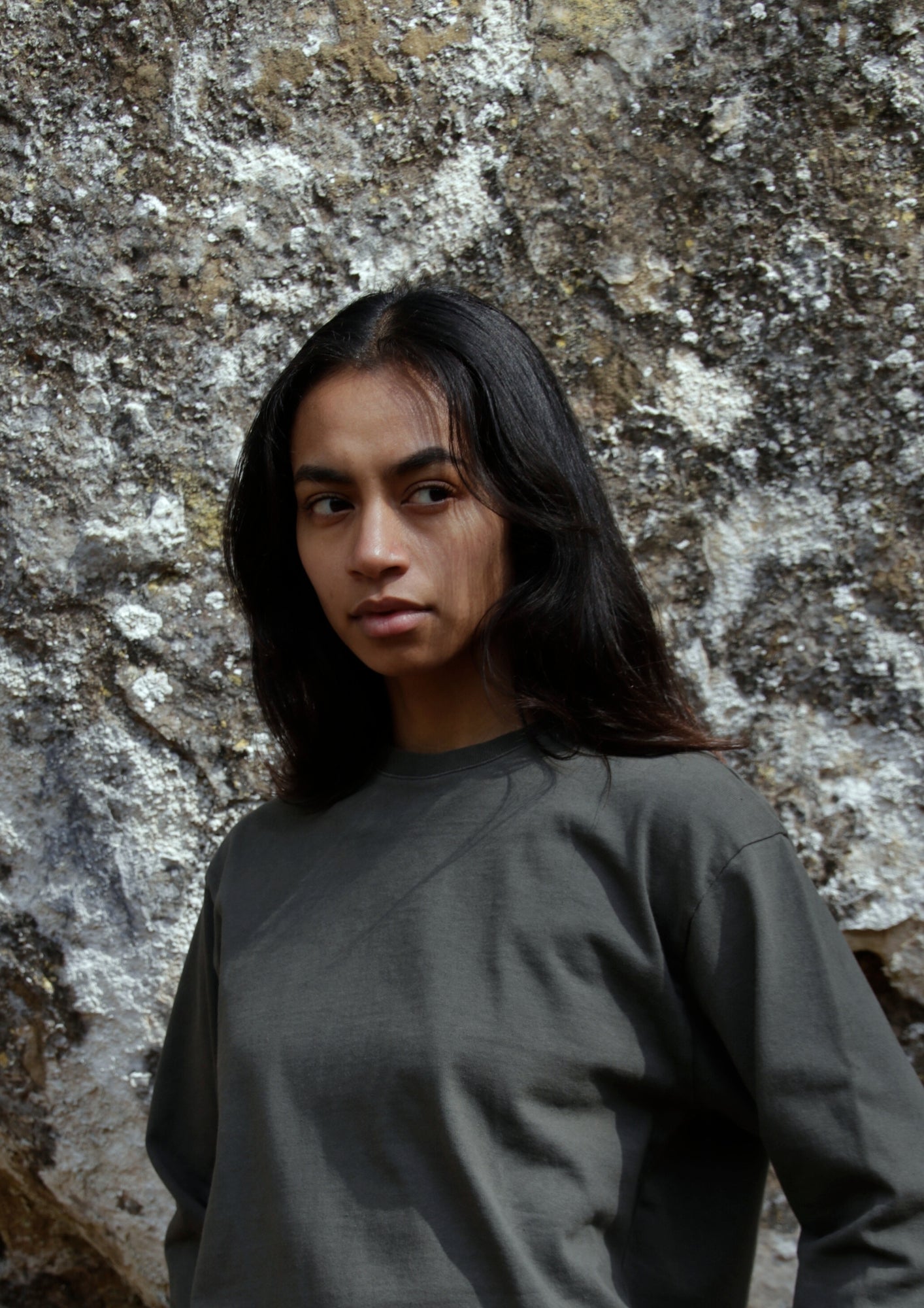 Essential Longsleeve Earthstone Green
